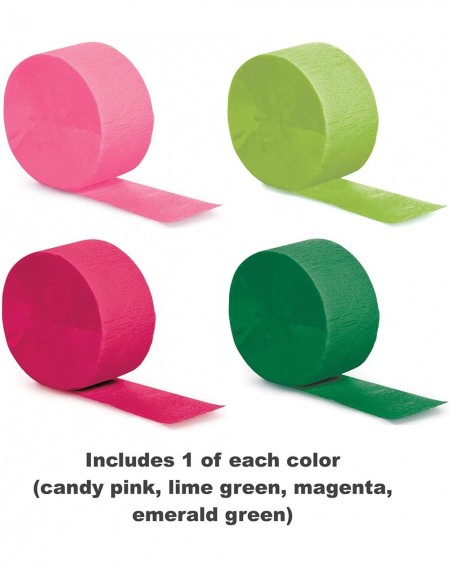 Streamers Watermelon Crepe Paper Streamers for Fruit Party or Tropical Birthday (4 Pack) - CN18Z4RA2I2 $11.99