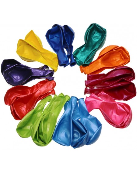 Balloons 50 Pcs Assorted Color Balloons 12 Inch Premium Quality Pearl Metallic Helium Air Latex Rainbow Balloon Bulk Round fo...
