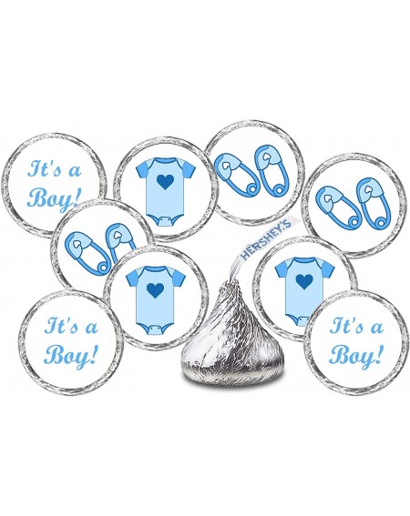 Favors 324 Blue Onesie- Pin- Its a Boy Baby Shower Favors Stickers For Baby Shower Or Baby Sprinkle Party- Baby Shower Kisses...