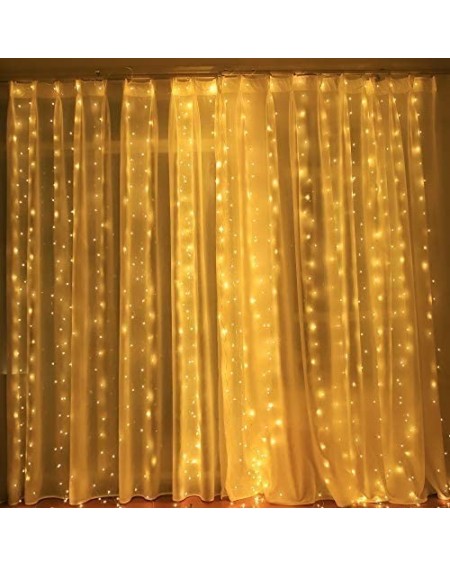 Indoor String Lights Led Curtain Lights USB Window Fairy Lights Decoration Remote Controlled LED String Lights 8 Functions-Wa...