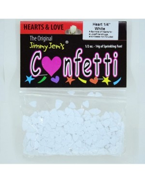 Confetti Confetti Heart 1/4" White - Retail Pack 8691 QS0 - CP18CHU225L $8.25