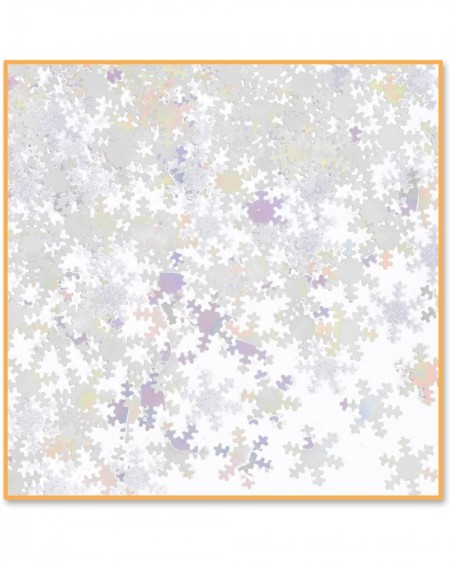 Confetti Iridescent Snowflakes Confetti- 1 piece - C311BX1EPX5 $15.37