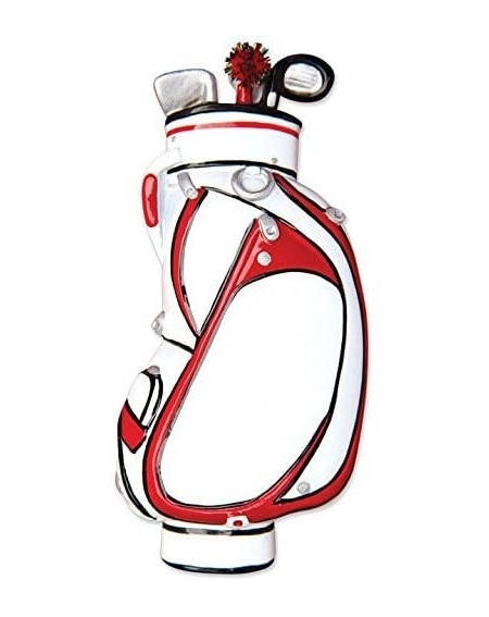 Ornaments Sport Golf Bag Personalized Christmas Tree Ornament - CO12LYZW4HX $8.79
