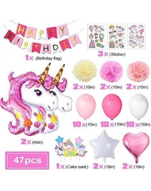 Balloons Pink Unicorn Party Decorations for Girls Lady-47pcs Unicorn Birthday Wedding Party Supplies Decoration with 3D Huge ...