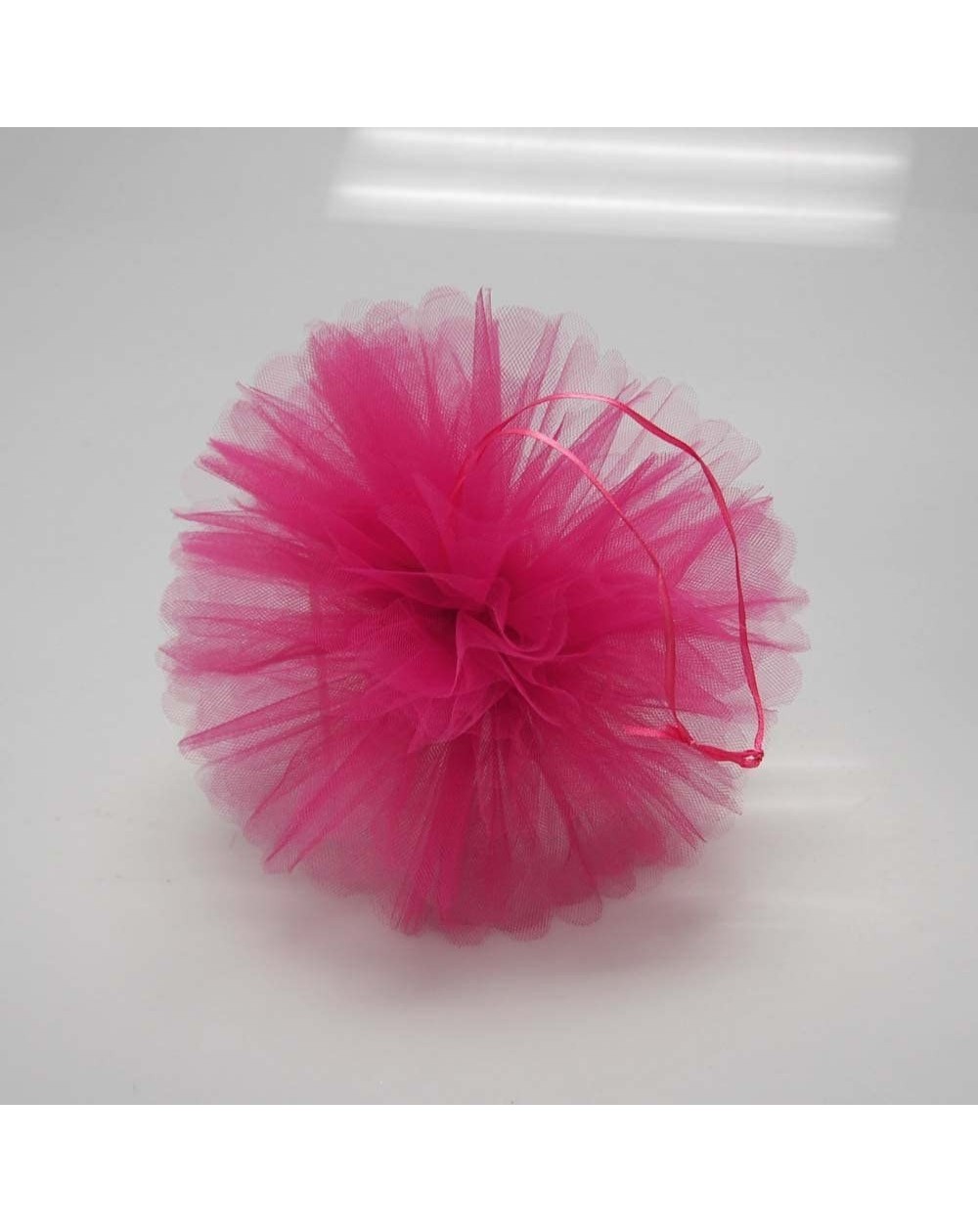 Tissue Pom Poms Tulle Pom Pom Ball Centerpiece- 10-Inch- Fuchsia- 4-Pack - Fuchsia - CM11SNYE9VN $8.76