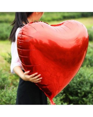 Balloons 32 inch Big Pink red Heart Giant Balloon for Birthday Wedding Party Decoration Valentine's Day Heart foil Balloon He...