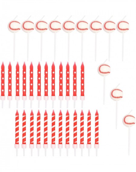 Cake Decorating Supplies Baseball Shaped and Short Birthday Party Candles (36 Pack) - CI18X099L40 $11.44