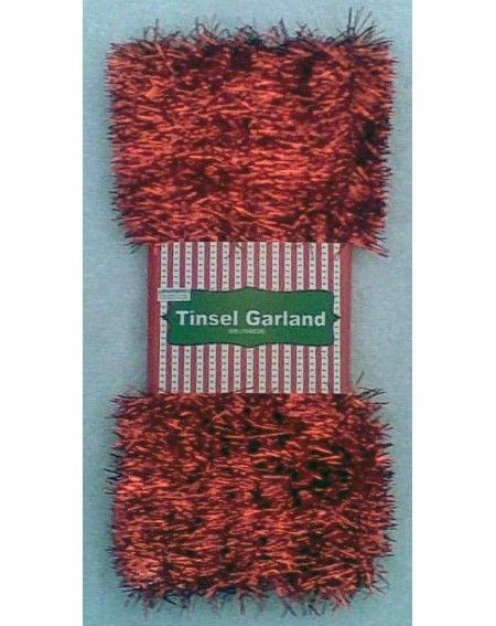 Garlands 50 Feet of Red Tinsel Garland - CS11JJG8TDD $8.31