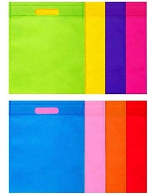 Party Favors 32 Party Favor Gift Tote Bags- Bright Color Non-Woven Treat Bags with Handles for Birthday Party Favors Snacks T...