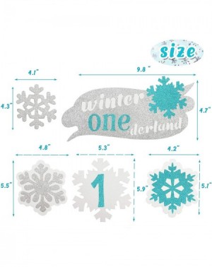 Party Favors Winter Onederland Centerpieces Blue Snowflakes One Winter Wonderland Table Toppers- Winter First Birthday Party ...