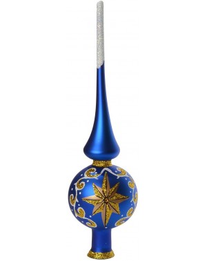 Tree Toppers Starry Glass Christmas Tree Topper (Blue) - CL122WLQY4R $24.83