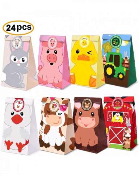 Party Packs Farm Animal Party Favor Bags-Barnyard Birthday Treat Goody Bags For Farm Animal Party Supplies Pack of 24 - CU18S...