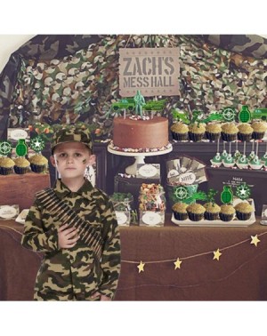 Cake & Cupcake Toppers Camo Cupcake Toppers Camouflage Cake Decorations for Army Soldier Military Themed Birthday Party Baby ...