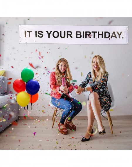 Banners & Garlands IT IS YOUR BIRTHDAY." Banner - The Birthday Party Banner As Seen On TV Show - The Office Vinyl Party Banne...