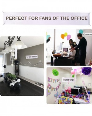 Banners & Garlands IT IS YOUR BIRTHDAY." Banner - The Birthday Party Banner As Seen On TV Show - The Office Vinyl Party Banne...