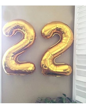 Balloons 1 Pack Gold Foil Number 7 Balloon 34 Inch Birthday Party Decorations Supplies Helium Foil Mylar Digital Balloons Num...