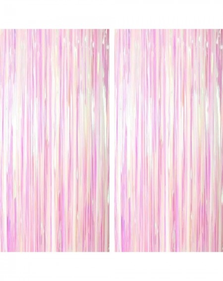 Photobooth Props Iridescent Party Tinsel Foil Fringe Curtains - Frozen Baby Shower First Birthday White Wedding Bachelorette ...