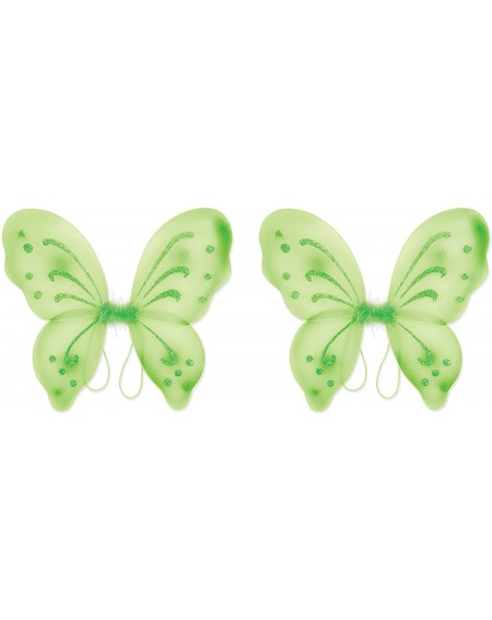 Favors 2 Piece Nylon Fairy Wings- Lime Green - CW12O7V83L4 $22.44