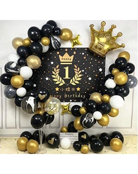 Balloons 100Pcs 12 inch Black Latex Balloon for Party Decorations - CP18Z7Y4SCT $12.67