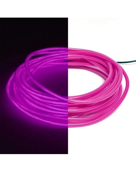Indoor String Lights 1-Pack 20m/65.6ft Purple Neon LED Light Glow EL Wire - 5 mm Thick - EL Wire ONLY - Craft Neon Wire Strin...