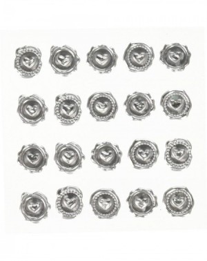Favors David Tutera Illusion Silver Wax Seal Heart Stickers - CL1245L0FC9 $13.42