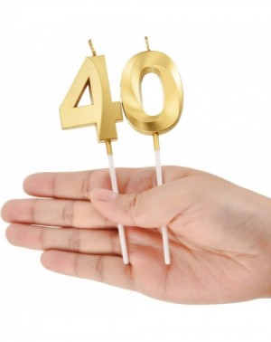 Cake Decorating Supplies 40th Birthday Candles Cake Numeral Candles Happy Birthday Cake Topper Decoration for Birthday Party ...