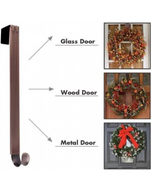 Wreath Hangers L-05- Adjustable Hanger Holder & Wreath Hook Door- Bronze - Bronze - CI18HU8ZW2Y $25.62