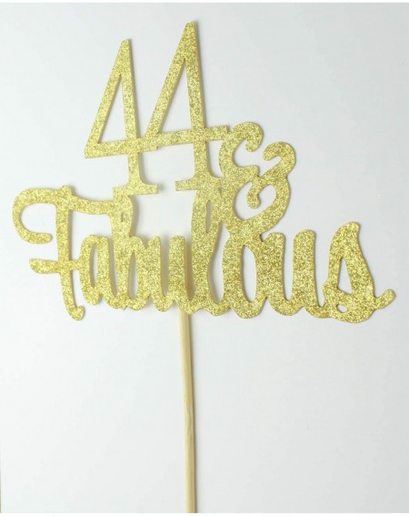 Cake & Cupcake Toppers Glitter Gold 44&Fabulous Anniversary Cake Topper We Still Do 44th Vow Renewal Wedding Anniversary Cake...