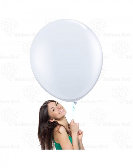 Balloons White 36 Inch Giant Latex Balloons 3 Pack Large Thickened Extra Strong Jumbo Big for Baby Shower Garland Wedding Pho...