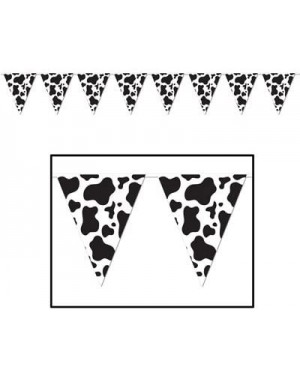 Tablecovers Cow Party Decorations Set - (3) Cow Print Lanterns- (1) Pennant Banner- (1) Tablecloth - CT18RDZR2DA $15.48