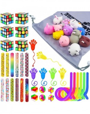 Party Favors 48 Pack Party Favor Toy Assortment Bundle-Magic Cube-Mochi Squishies-Slap Bracelets Party Favors Toy For Birthda...