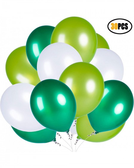 Balloons Dinosaur Party Balloons 12 Inch 30Pcs Quality Assorted Color Latex Set for Birthday Decoration Wedding Green - Green...