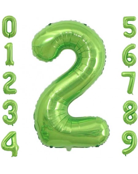 Balloons Green Number Balloons- Large Number 2 Balloon - Green 2 - CQ18XO9Y8I0 $17.99