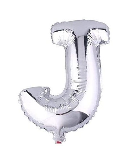 Balloons 40 Inch Jumbo Silver Alphabet J Balloon Giant Prom Balloons Helium Foil Mylar Huge Letter Balloons A to Z for Birthd...