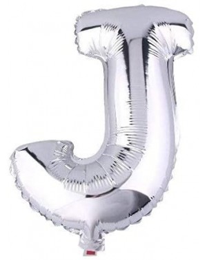 Balloons 40 Inch Jumbo Silver Alphabet J Balloon Giant Prom Balloons Helium Foil Mylar Huge Letter Balloons A to Z for Birthd...
