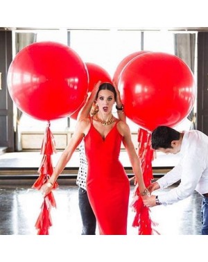 Balloons 36 Inch Giant Latex Balloons- Standard Red Round Balloons for Birthdays Weddings Receptions Festival Party Decoratio...