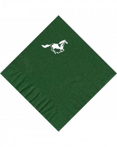 Tableware 100 2-Ply Cocktail Personalized Napkins with Horse Logo - CC1994EKR5M $46.64
