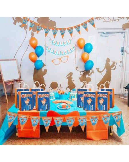 Banners Blippi Theme Party Banner for Kids- Children's Birthday Party Supplies- Party Decorations Items- Kids Playroom Decora...