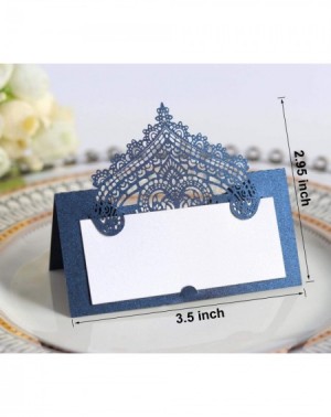 Place Cards & Place Card Holders 100 Pcs Table Place Cards with White Inserts - Crown Tent Cards Name Cards for Wedding- Banq...