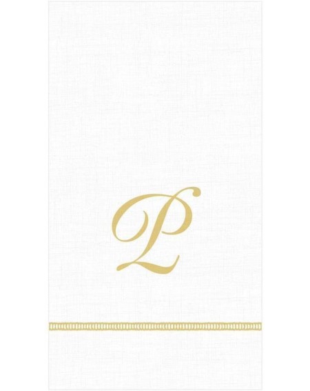 Tableware Hemstitch Script Single Initial Paper Guest Towel Napkins- Letter P- 40 Count - CR194Z7YZY3 $21.80