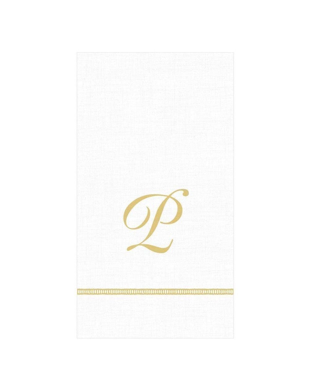Tableware Hemstitch Script Single Initial Paper Guest Towel Napkins- Letter P- 40 Count - CR194Z7YZY3 $21.80