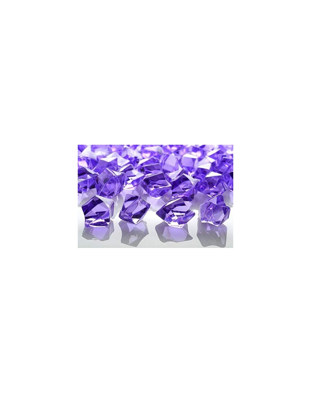 Confetti Lavender Colored Gemstones Acrylic Crystal Wedding Table Confetti Vase Filler (3/4 lb Bag) - Lavender - C311B03GTZX ...