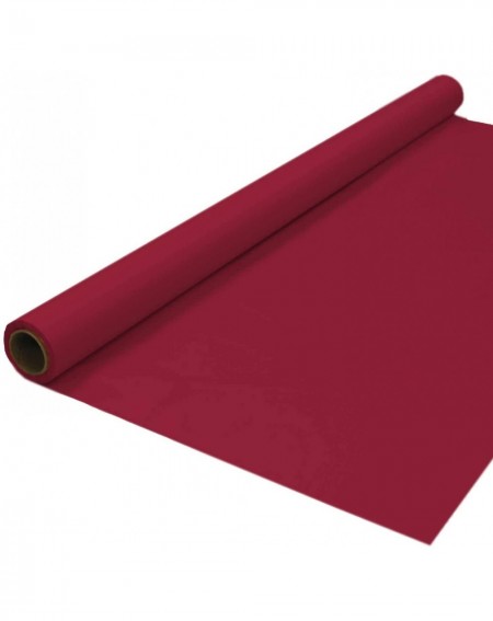 Tablecovers 4010BU Premium Plastic Banquet Roll/Tablecover/Table Cloth- 40" x 100'- Burgundy - Burgundy - C911015OZX9 $20.72