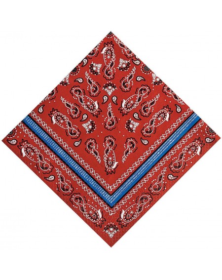 Tableware Red Bandana Lunch Napkins - Party Supplies - Print Tableware - Print Napkins - 16 Pieces - CY11BGAO59L $19.74