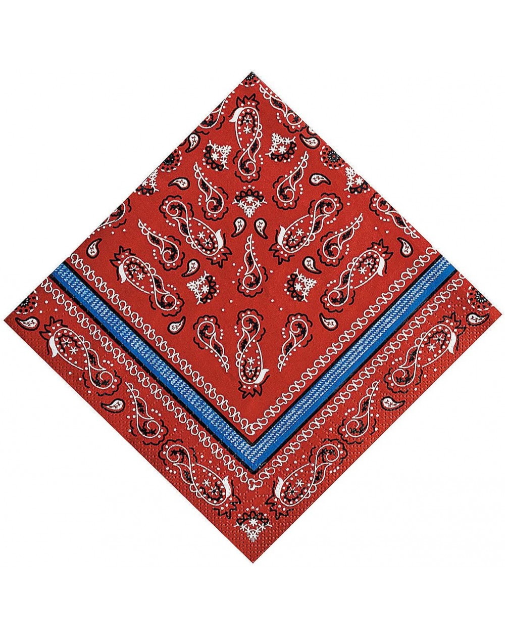 Tableware Red Bandana Lunch Napkins - Party Supplies - Print Tableware - Print Napkins - 16 Pieces - CY11BGAO59L $12.00