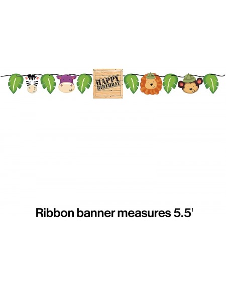Banners & Garlands Safari Adventure Circle Ribbon Banner- Multicolor- One Size - CP11J7LNQZ1 $8.36