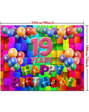 Banners 19th Birthday Decorations for Women-19th Birthday Gifts for Girls-19th Birthday Banner-19th Birthday Yard Sign-19th B...