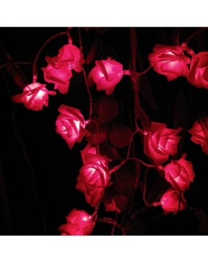 Indoor String Lights Novelty Rose Flower String Lights by Battery Operated for Wedding Garden Christmas Decor. 2M 6.6FT 20 LE...