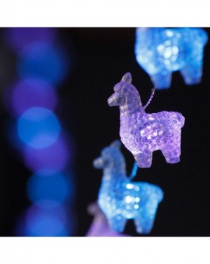 Indoor String Lights 3D Alpacas Llama Fairy Indoor String Lights Decorations-10 Foot 30 LEDs Blue Pink Animal Lighting Decor-...