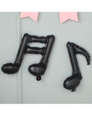 Balloons 10Pcs Black Music Note Foil Balloons Music Theme Party Decorations Music Birthday Decorations Rock Star Birthday Dec...